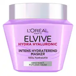 Kruidvat L'Oréal Paris Elvive Hyaluronic Hydratatie Masker aanbieding