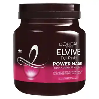 Kruidvat L'Oréal Paris Elvive Full Resist Power Mask Haarmasker aanbieding