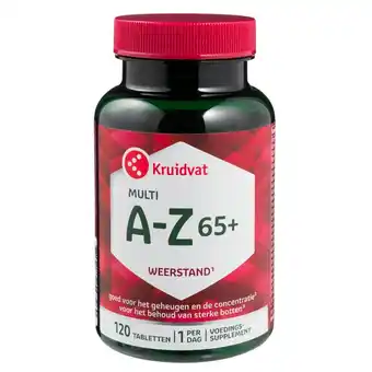 Kruidvat Kruidvat Multi A-Z 65+ Vitaal Tabletten aanbieding