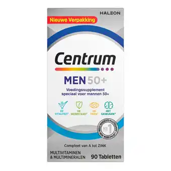 Kruidvat Centrum Men 50+ Multivitaminen Tabletten aanbieding