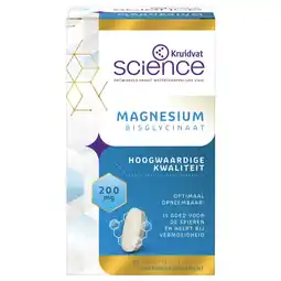 Kruidvat Kruidvat Science Magnesium Bisglycinaat Tabletten aanbieding