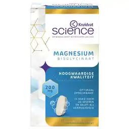 Kruidvat Kruidvat Science Magnesium Bisglycinaat Tabletten aanbieding