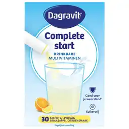 Kruidvat Dagravit Complete Start Drinkbare Multivitaminen Sachets aanbieding