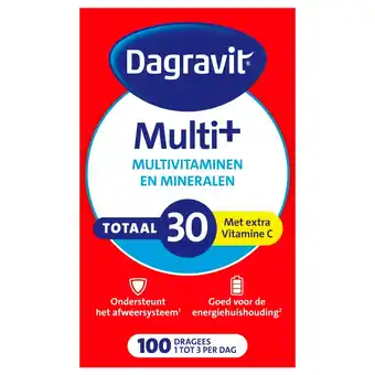 Kruidvat Dagravit Totaal 30 Multivitaminen Dragees aanbieding