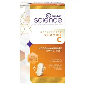 Kruidvat Kruidvat Science Gebufferde Vitamine C Tabletten aanbieding