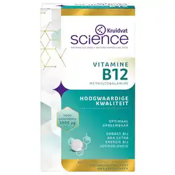 Kruidvat Kruidvat Science Vitamine B12 Zuigtabletten aanbieding