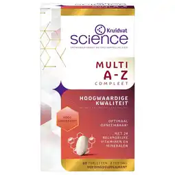 Kruidvat Kruidvat Science Multi A-Z Compleet Tabletten aanbieding