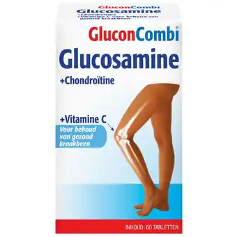 Kruidvat GluconCombi Glucosamine + Chondroïtine + Vitamine C Tabletten aanbieding
