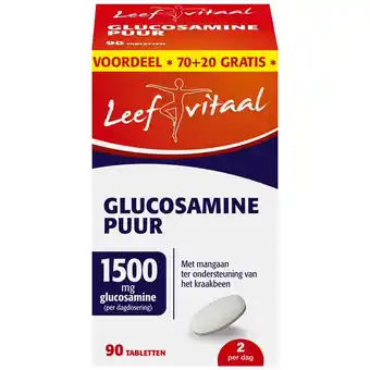Kruidvat Leefvitaal Glucosamine Puur Tabletten aanbieding