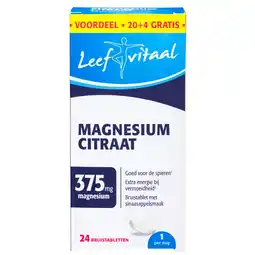 Kruidvat Leefvitaal Magnesiumcitraat Bruistabletten aanbieding