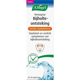 Kruidvat A.Vogel Neusspray Bijholteontsteking bij Eerste Symptomen aanbieding