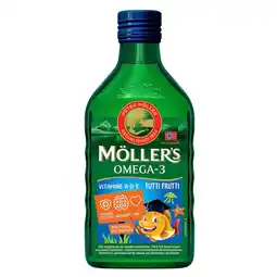 Kruidvat Möller's Omega-3 Tutti Frutti Visolie aanbieding