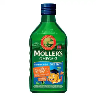 Kruidvat Möller's Omega-3 Tutti Frutti Visolie aanbieding