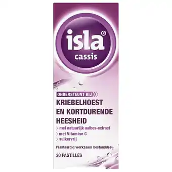 Kruidvat Isla Cassis Pastilles aanbieding