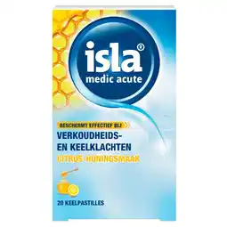 Kruidvat Isla Medic Acute Citrus-Honing Keelpastilles aanbieding