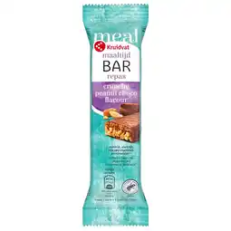 Kruidvat Kruidvat Crunchy Peanut Choco Maaltijdreep aanbieding