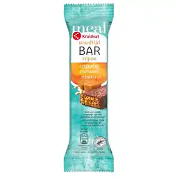 Kruidvat Kruidvat Crunchy Caramel Choco Maaltijdreep aanbieding