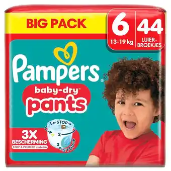 Kruidvat Pampers Baby-Dry Pants Maat 6 Luierbroekjes aanbieding