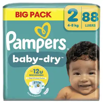 Kruidvat Pampers Baby-Dry Maat 2 Luiers aanbieding