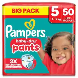 Kruidvat Pampers Baby-Dry Pants Maat 5 Luierbroekjes aanbieding