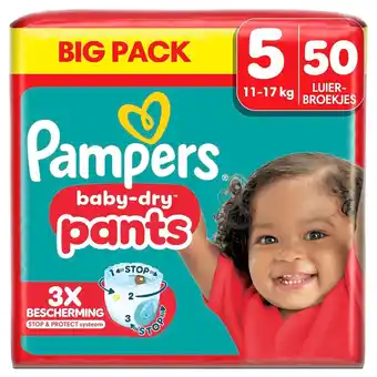 Kruidvat Pampers Baby-Dry Pants Maat 5 Luierbroekjes aanbieding