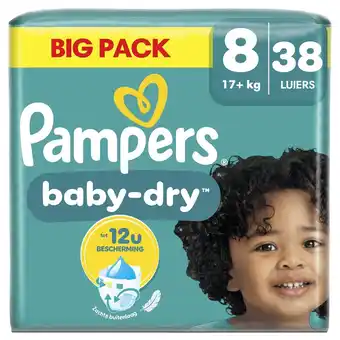 Kruidvat Pampers Baby-Dry Maat 8 Luiers aanbieding