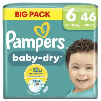 Kruidvat Pampers Baby-Dry Maat 6 Luiers aanbieding
