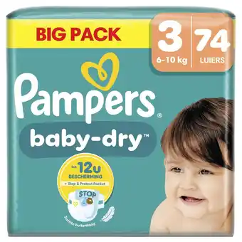 Kruidvat Pampers Baby-Dry Maat 3 Luiers aanbieding