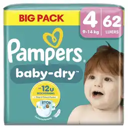 Kruidvat Pampers Baby-Dry Maat 4 Luiers aanbieding