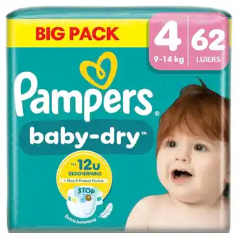Kruidvat Pampers Baby-Dry Maat 4 Luiers aanbieding