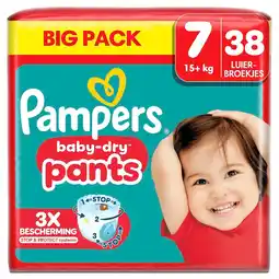 Kruidvat Pampers Baby-Dry Pants Maat 7 Luierbroekjes aanbieding