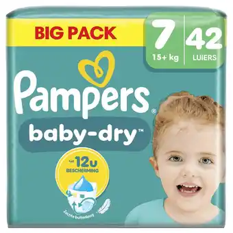 Kruidvat Pampers Baby-Dry Maat 7 Luiers aanbieding