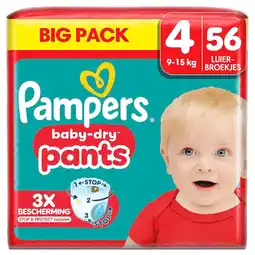 Kruidvat Pampers Baby-Dry Pants Maat 4 Luierbroekjes aanbieding