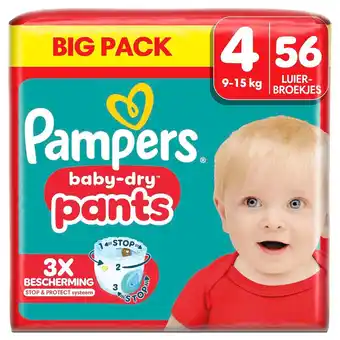 Kruidvat Pampers Baby-Dry Pants Maat 4 Luierbroekjes aanbieding