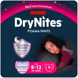 Kruidvat DryNites Girls 8-13 Jaar Nachtbroekjes aanbieding