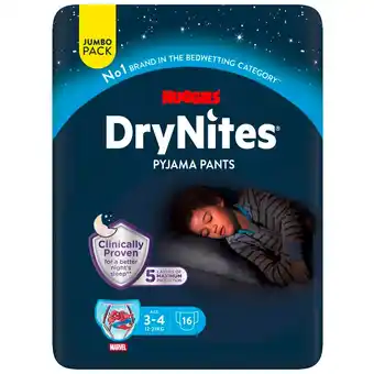 Kruidvat DryNites Boys 3-4 Jaar Pyjamabroekjes aanbieding