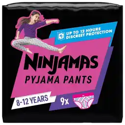 Kruidvat Pampers Ninjamas Meisjes 8-12 Jaar Pyjama Pants aanbieding