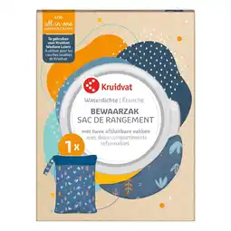 Kruidvat Kruidvat Bewaarzak voor Wasbare luiers met Plantenprint aanbieding