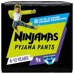 Kruidvat Pampers Ninjamas Jongens 8-12 Jaar Pyjama Pants aanbieding