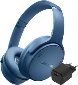 Coolblue Bose QuietComfort Headphones Blauw + Oplader aanbieding