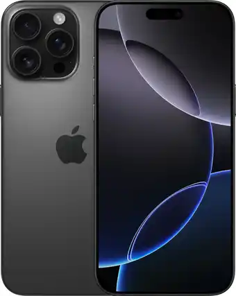 Coolblue Refurbished iPhone 16 Pro Max 256GB Black Titanium (Zo goed als nieuw) aanbieding