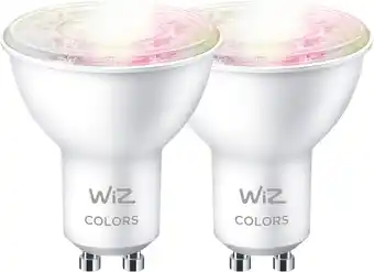 Coolblue WiZ Smart Lamp - Wit en Gekleurd Licht - GU10 - 2-pack aanbieding