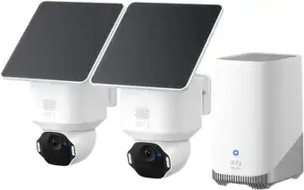Coolblue Eufy SoloCam E42 Duo Pack + HomeBase 3 aanbieding