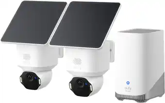 Coolblue Eufy SoloCam E42 Duo Pack + HomeBase 3 aanbieding