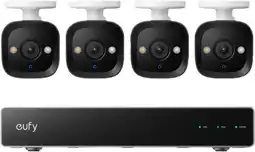Coolblue Eufy PoE Security System + NVR + E40 4-Pack aanbieding