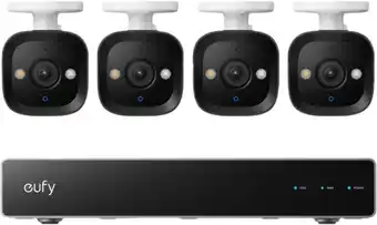 Coolblue Eufy PoE Security System + NVR + E40 4-Pack aanbieding