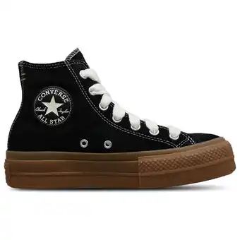 Foot Locker Converse Ctas Lift Platform High Sneakers Dames - Zwart - Maat 36.5 - Suède aanbieding