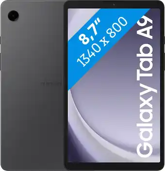 Coolblue Samsung Galaxy Tab A9 8,7 inch 64GB Wifi Grijs aanbieding