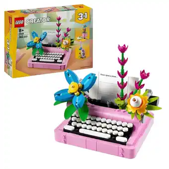 Kruidvat LEGO Creator 31169 Typemachine met Bloemen aanbieding