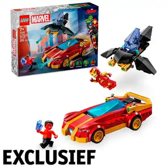 Kruidvat LEGO Marvel 76310 Iron Mans Auto en Black Panther Vs. Rode Hulk aanbieding